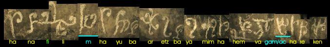 the third image - each symbol attached to a sound (blue uncertain)